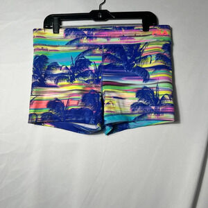 Fila Sport‎ Running Shorts Large Multicolor Palm Trees